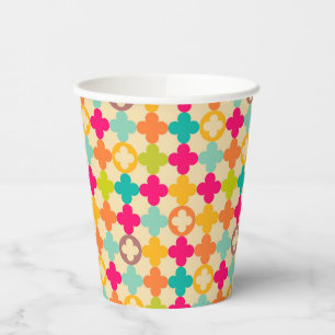 Gobelets En Papier Motif de rosette médiéval vintage