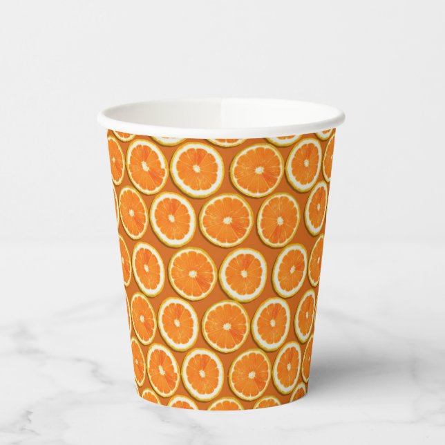 Gobelets En Papier Motif de tranches de citron (Gauche)