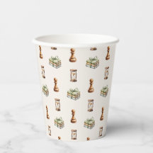 Motif d'échecs à l'aquarelle Garçon Premier Annive