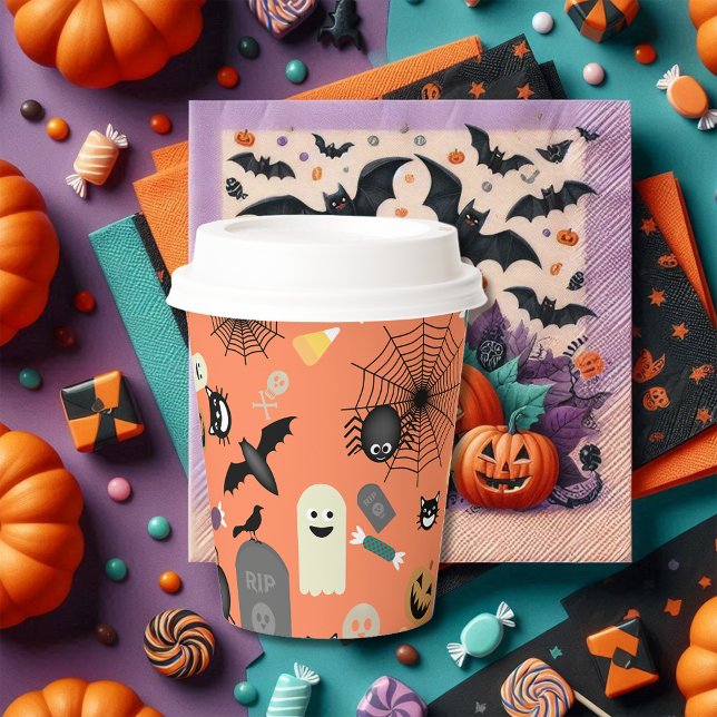 Gobelets En Papier Motif d'Halloween (Créateur téléchargé)