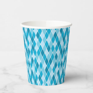 Gobelets En Papier Motif d'hiver Arlequin