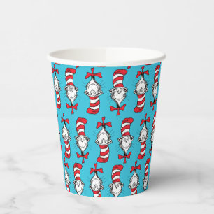 Gobelets En Papier Motif du Chat dans le Chapeau
