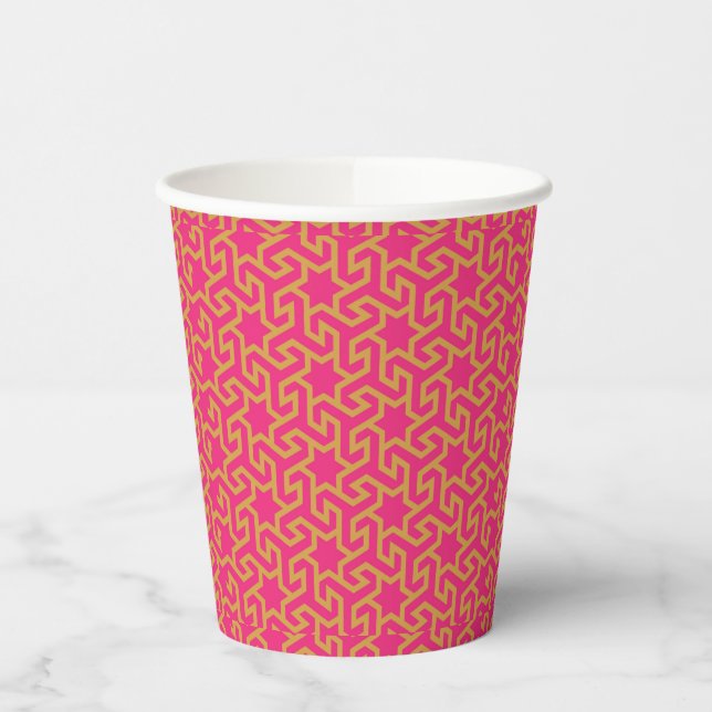 Gobelets En Papier Motif en forme d'étoile arabe (Gauche)