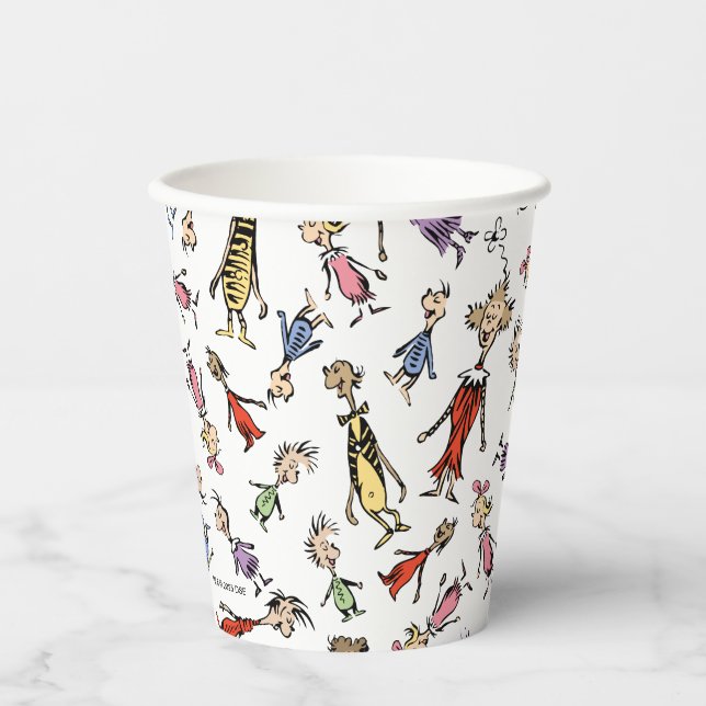 Gobelets En Papier Motif festif des personnages de Whoville de Dr. Se (Recto)