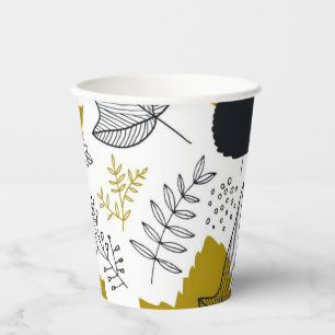 Gobelets En Papier motif feuille