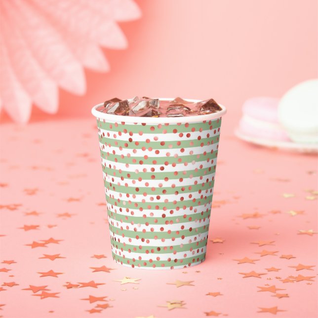 Gobelets En Papier Motif Fraise (Insitu)