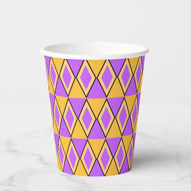 Gobelets En Papier Motif géométrique (Recto)