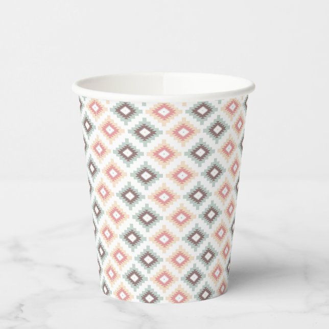 Gobelets En Papier Motif géométrique de style aztèque (Gauche)
