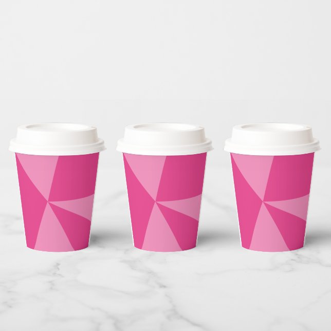 Gobelets En Papier Motif géométrique triangles (Multi)