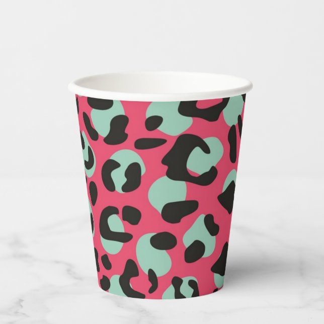 Gobelets En Papier Motif imprimé animal (Recto)