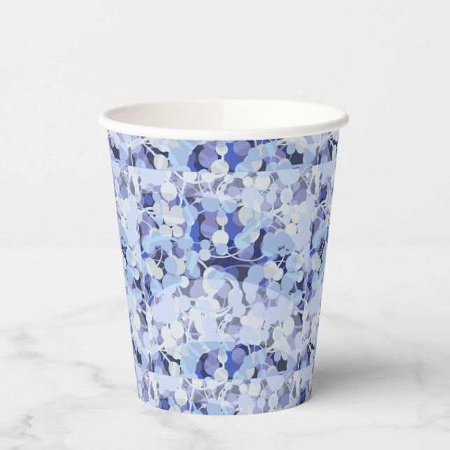 Gobelets En Papier Motif microbe violet (Gauche)