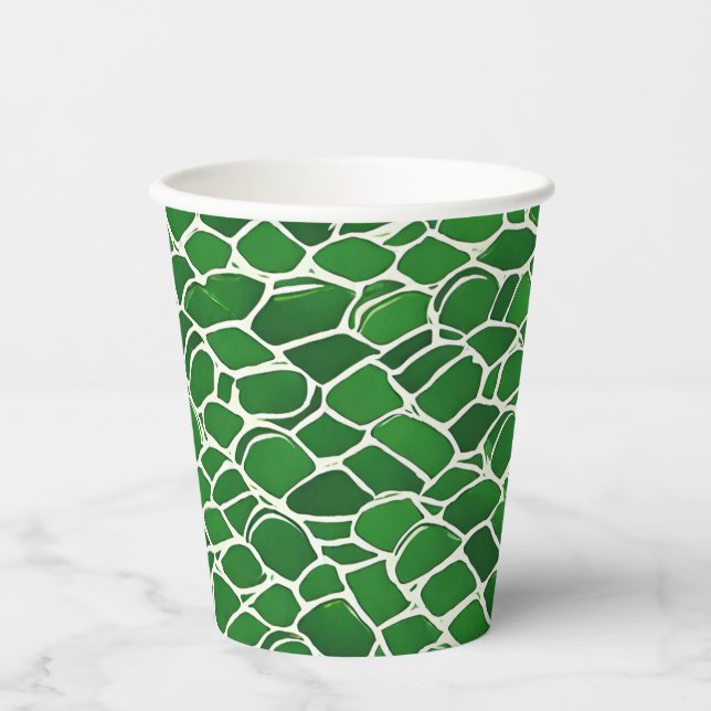 Gobelets En Papier Motif Tortue Shell (Recto)
