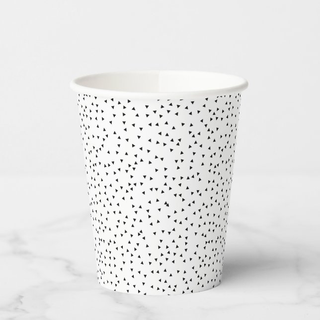 Gobelets En Papier Motif triangle de style scandinave (Gauche)