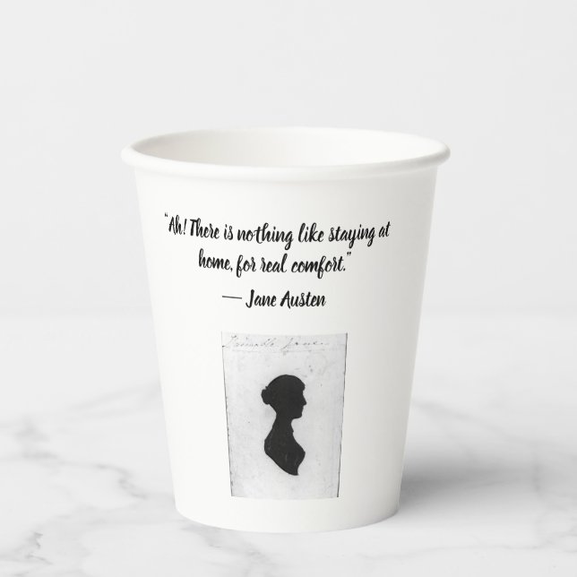 Gobelets En Papier Mug avec Jane Austen (Recto)