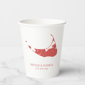 Gobelets En Papier Nantucket Island Mariage Nantucket Rouge