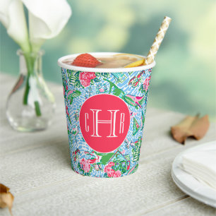 Gobelets En Papier Nantucket Preppy Palm Beach Imprimer Monogramme