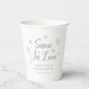Gobelets En Papier Neige en amour Enterrement de vie de jeune fille b