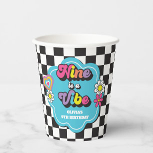Gobelets En Papier Neon 90s Rétro Nine est une ambiance 9e anniversai