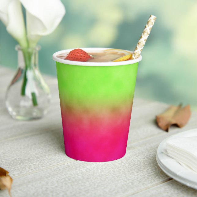 Gobelets En Papier Néon Fruité (Insitu)