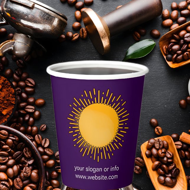 Gobelets En Papier Newest Paper Cups Business Branded Rustic Kraft (Créateur téléchargé)