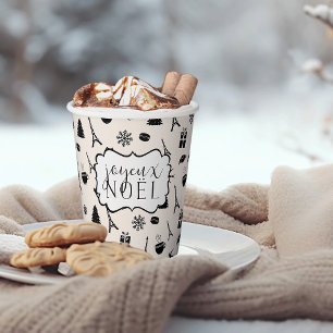 Gobelets En Papier Noël à Paris Joyeux Noel
