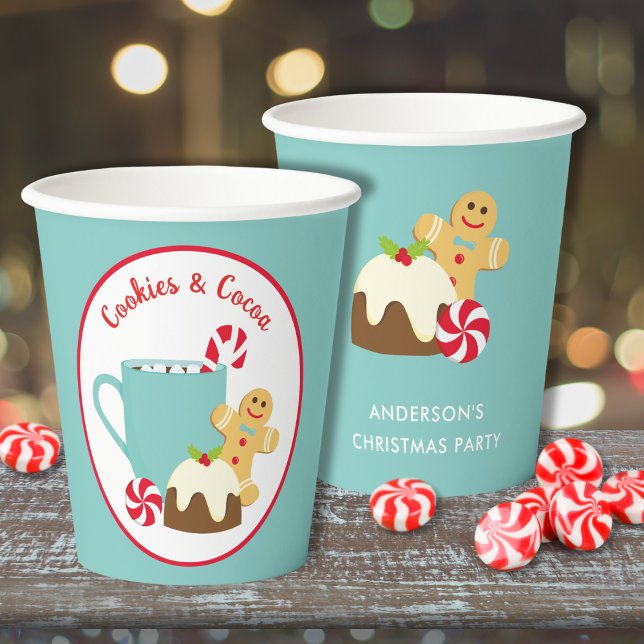 GOBELETS EN PAPIER NOËL CUITS ET CACAO (Créateur téléchargé)