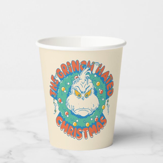 Gobelets En Papier Noël de Grinch haï (Gauche)