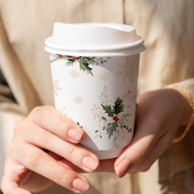Gobelets En Papier Noël en amour Shower Mariage de Noël (Créateur téléchargé)