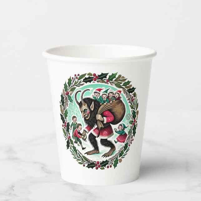 Gobelets En Papier Noël Krampus (Recto)