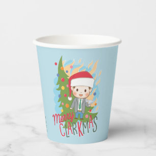 Gobelets En Papier Noël vacances Joyeux Clarkmas
