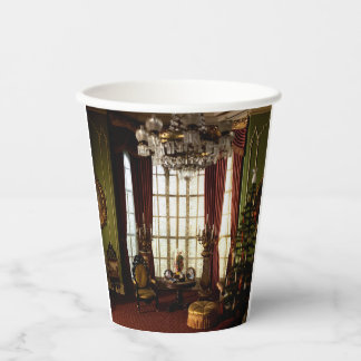 Gobelets En Papier Noël victorien - Coupes en papier