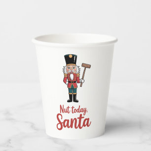 Gobelets En Papier Noix aujourd'hui Santa Drôle Casse-Noix Noël Santa