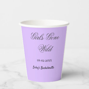 Gobelets En Papier Nom de la fête de Bachelorette Girls Gone wild dat