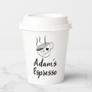 Gobelets En Papier Nom et devis personnalisés, café expresso