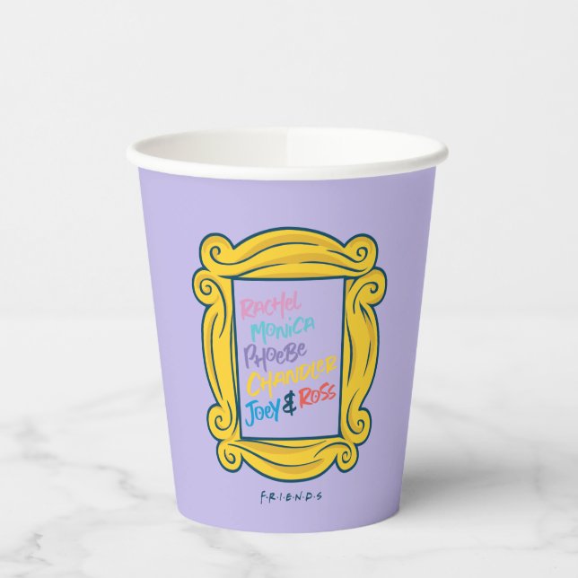 Gobelets En Papier Noms de FRIENDS™ dans Peephole (Gauche)