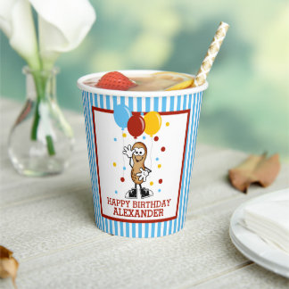 Gobelets En Papier Notre fête d'anniversaire Lil Peanut