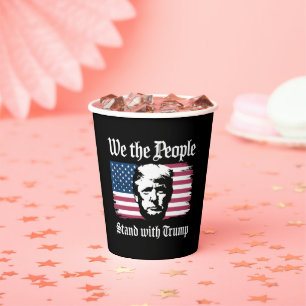 Gobelets En Papier Nous, le peuple, soutenons Donald Trump, soutien 2