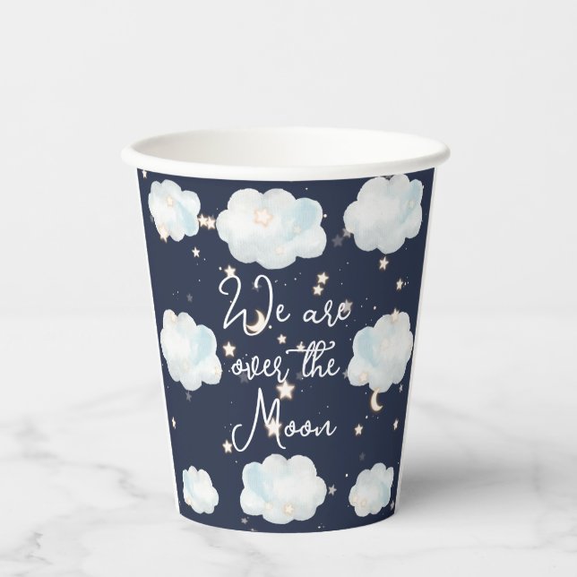 Gobelets En Papier Nous Sommes Au-Dessus Des Tasses De Papier Baby sh (Recto)