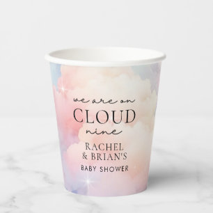 Gobelets En Papier Nous sommes sur Cloud Nine Dreamy Sky Baby shower