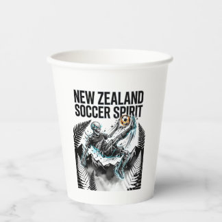 Gobelets En Papier Nouvelle-Zélande Esprit de Football Squelette Bute
