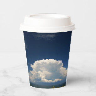 Gobelets En Papier Nuage de Puffy blanc