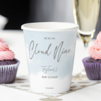 Nuage neuf baby showers gris bleu poussiéreux