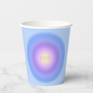 Gobelets En Papier Numéros d'ange 999 Sortie - Dégradé de numéro d'an