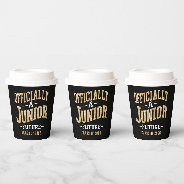 Gobelets En Papier Officiellement un junior Future Class de 2026  (Multi)