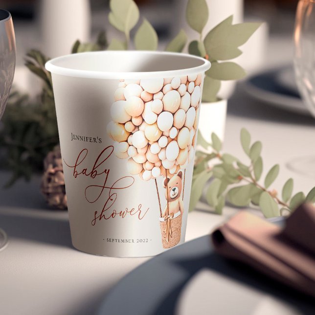 Gobelets En Papier On Peut Attendre ! Baby shower (Créateur téléchargé)