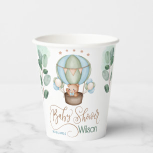 Gobelets En Papier on peut attendre baby shower bear