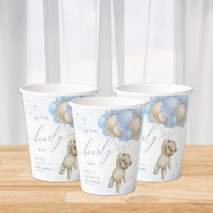Gobelets En Papier On Peut Attendre Teddy Bear Baby shower
