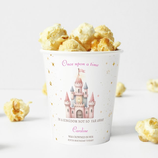 Gobelets En Papier Once upon a time, Princess Birthday (Créateur téléchargé)