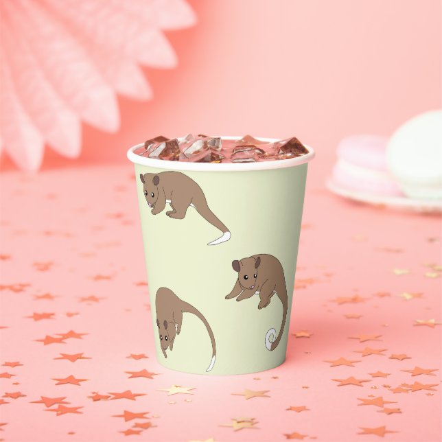Gobelets En Papier Opossums à queue annelée (Insitu)