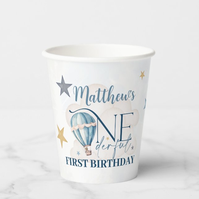 Gobelets En Papier Ours dans un ballon 236ml de tasses en papier (Recto)